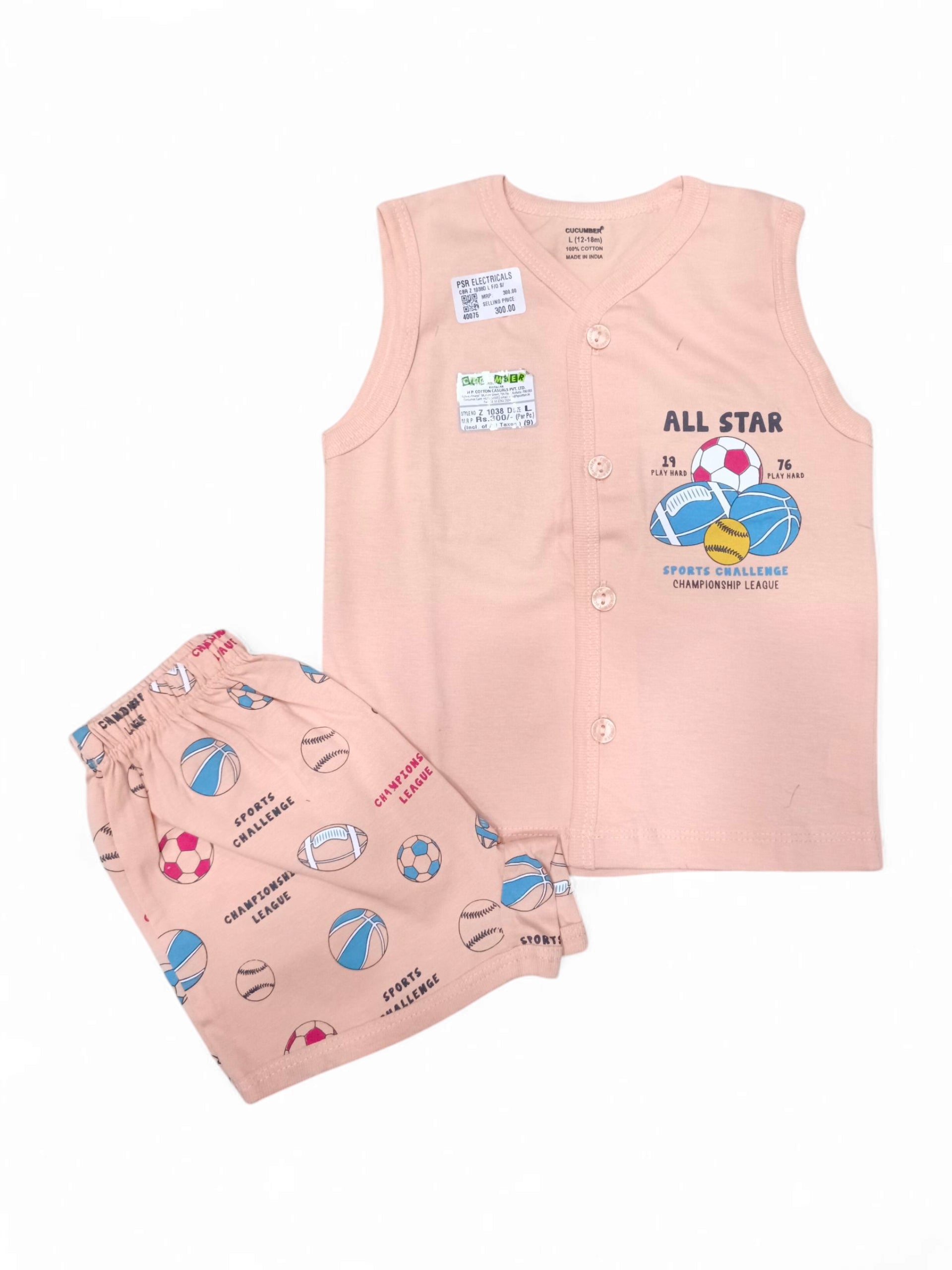 CBR Z 1038D L F/O S/L W.PANT 12 to 18 Months CBR Z 1038D L F/O S/L W.PANT 12 to 18 Months